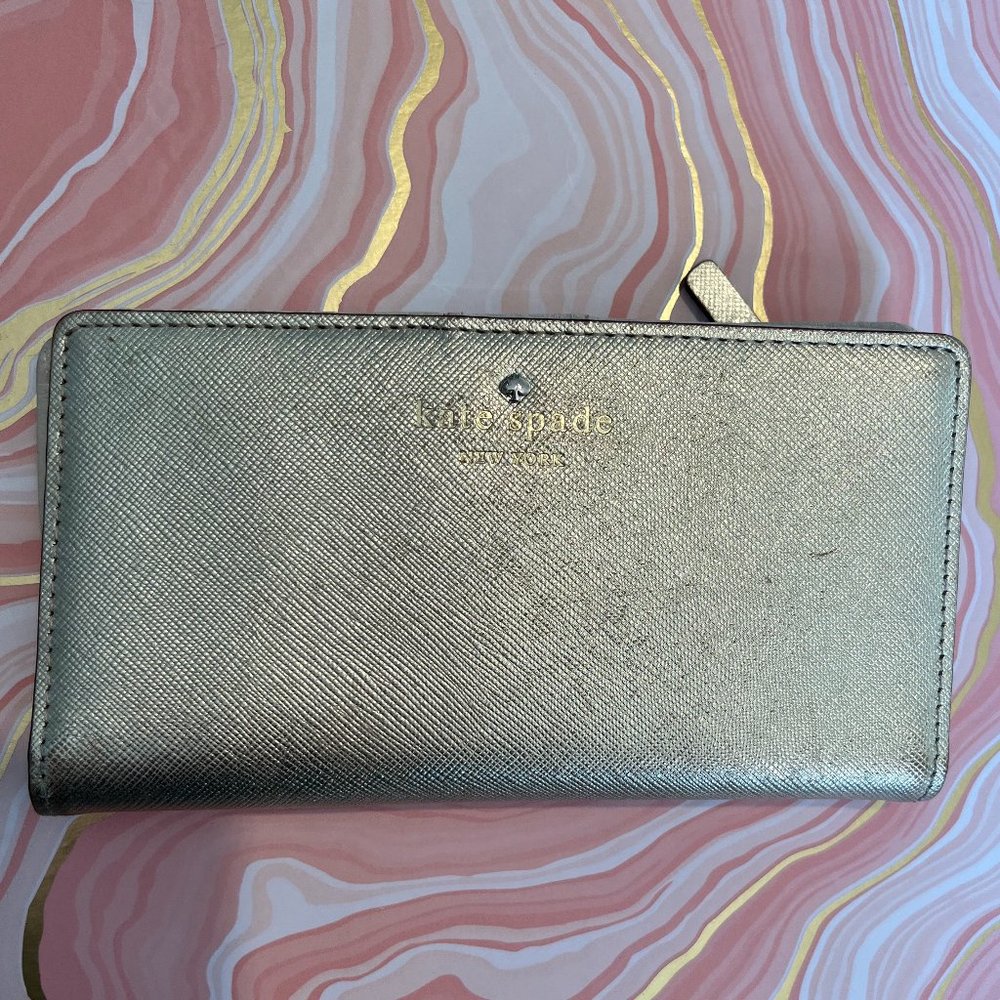 Kate Spade Gold Leather Wallet
